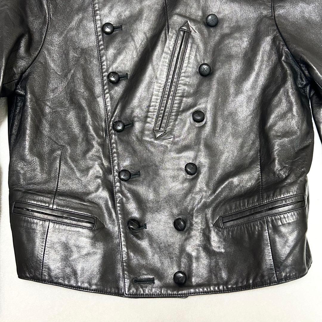 【希少】美品　agnes b. アニエスベー ナポレオン ラム レザージャケット