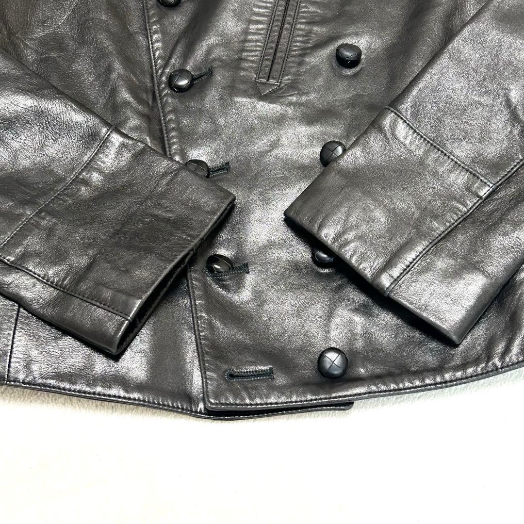 【希少】美品　agnes b. アニエスベー ナポレオン ラム レザージャケット