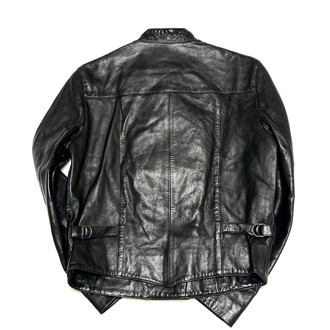 【希少】美品　agnes b. アニエスベー ナポレオン ラム レザージャケット