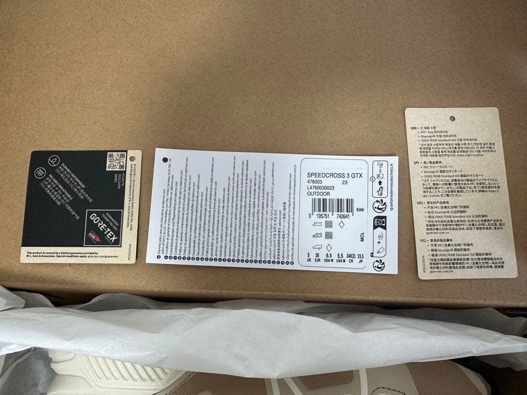 新品、未使用 SALOMON SPEEDCROSS 3 GTX