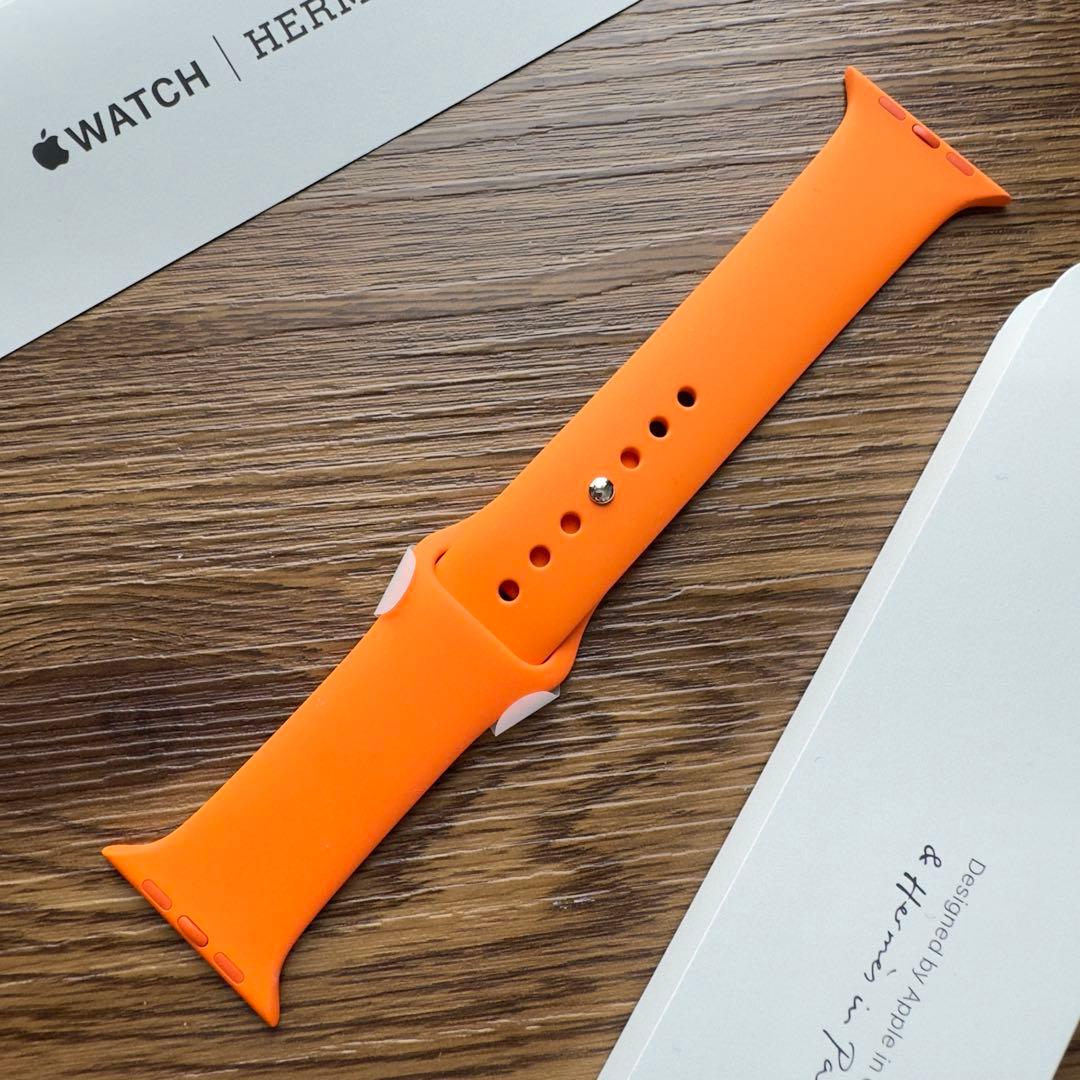 2764 未使用　Apple Watch エルメス　オレンジ　スポーツバンド