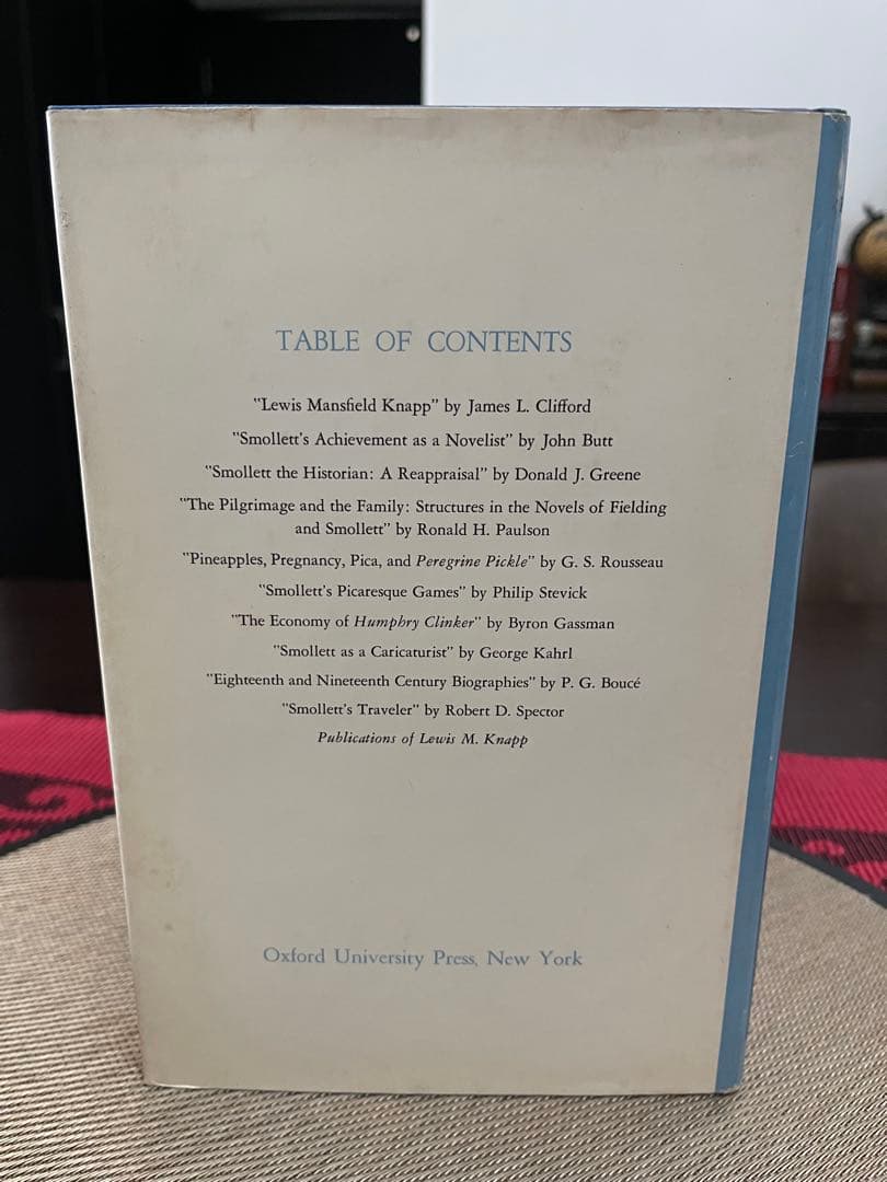 希少　Tobias Smollett: Bicentennial Essays