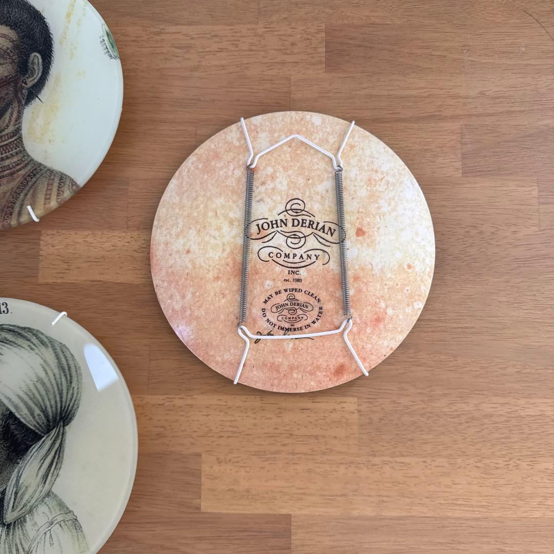 【JOHN DERIAN】ジョンデリアン　人物肖像画 陶器皿 9枚セット