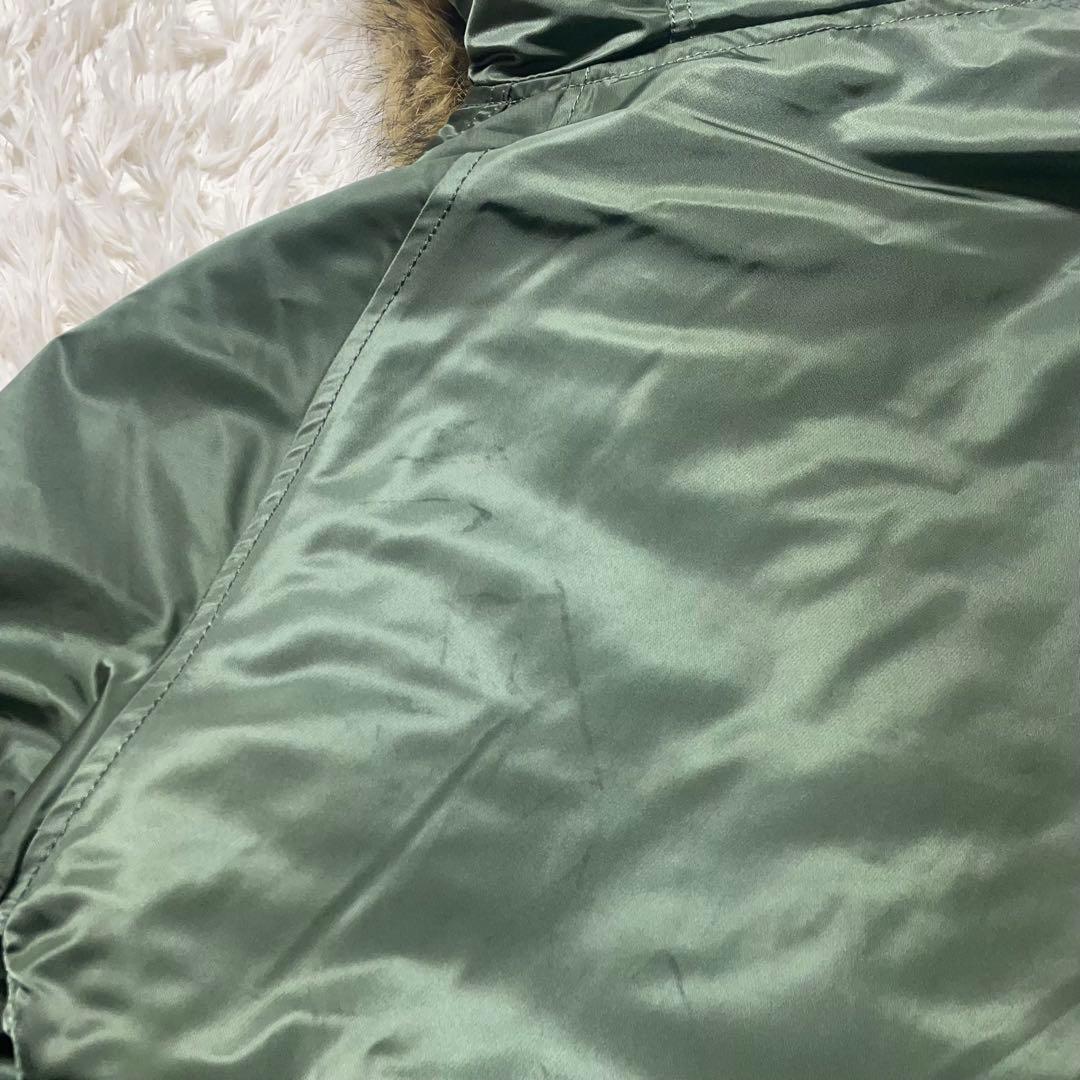 ミリタリージャケット N-3B セージグリーン 防寒 寒冷地 L 激レア