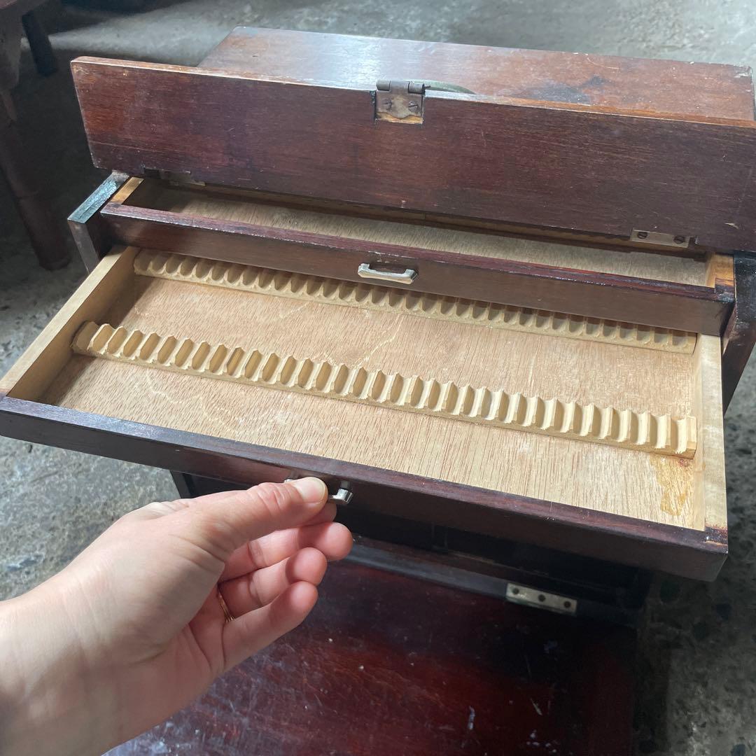 レア　古い歯医者さんの道具箱　古道具