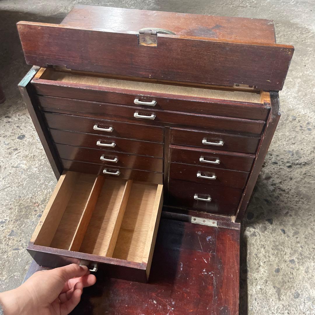 レア　古い歯医者さんの道具箱　古道具