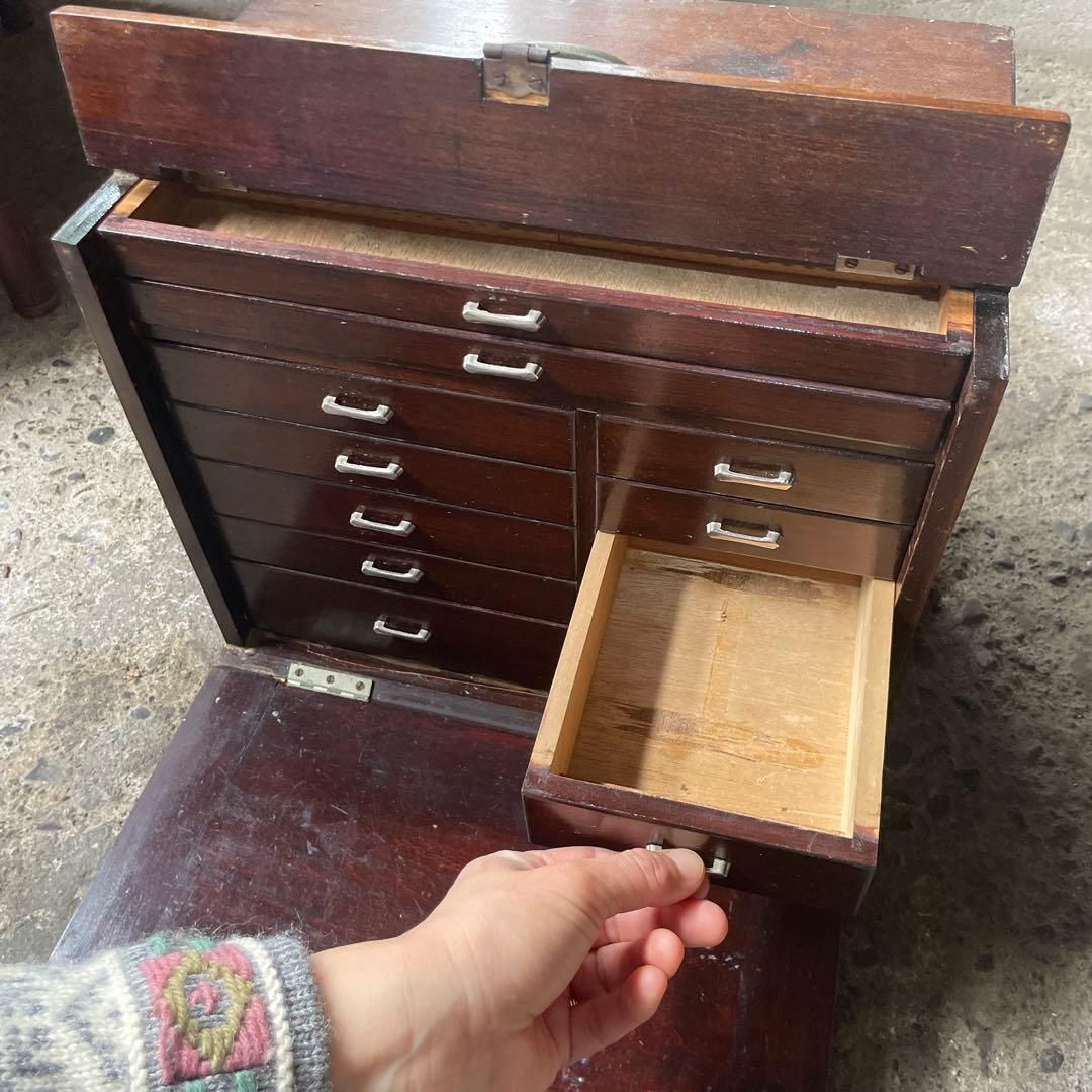 レア　古い歯医者さんの道具箱　古道具