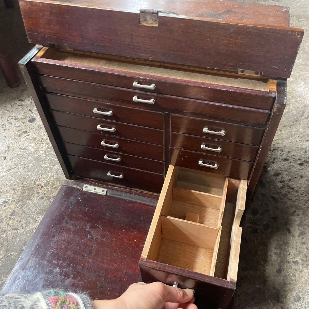 レア　古い歯医者さんの道具箱　古道具