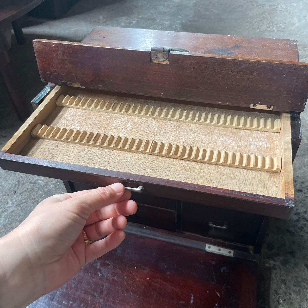 レア　古い歯医者さんの道具箱　古道具