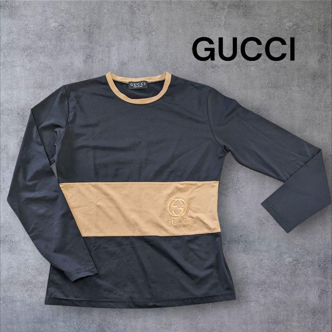 GUCCI グッチ ロンT カットソー ブラックMADE IN ITALY