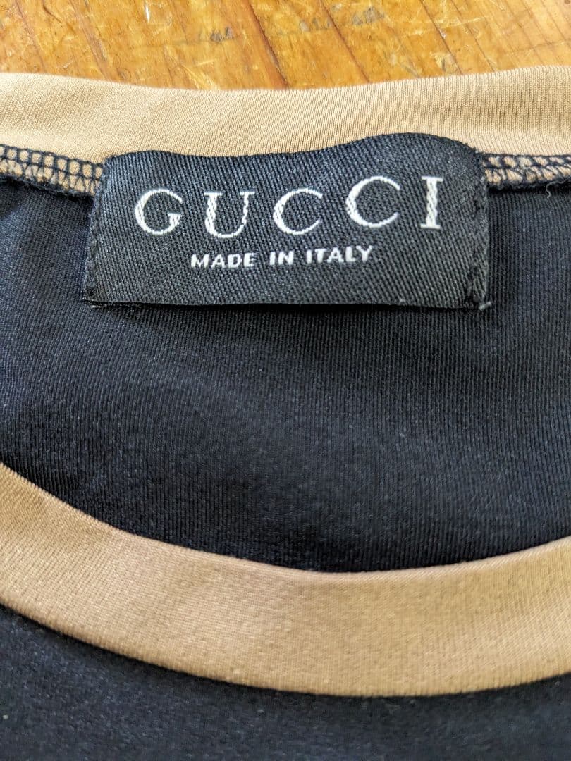 GUCCI グッチ ロンT カットソー ブラックMADE IN ITALY