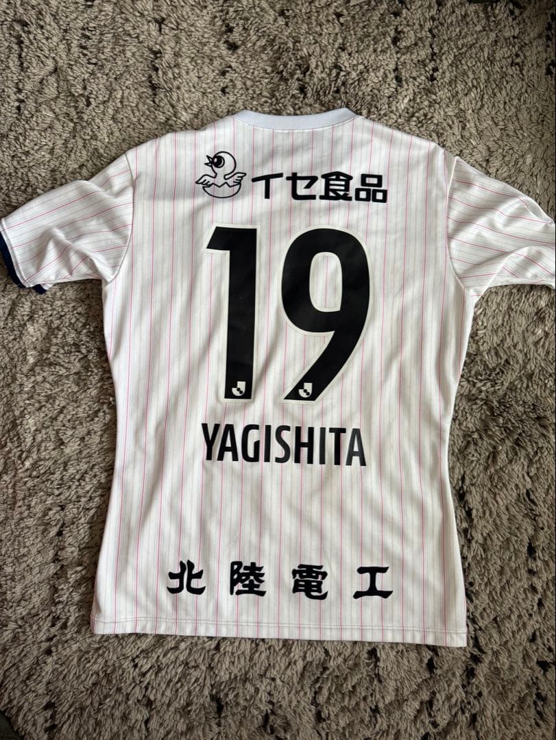 柳下大樹 選手　実着用 直筆サイン カターレ富山 ユニフォーム