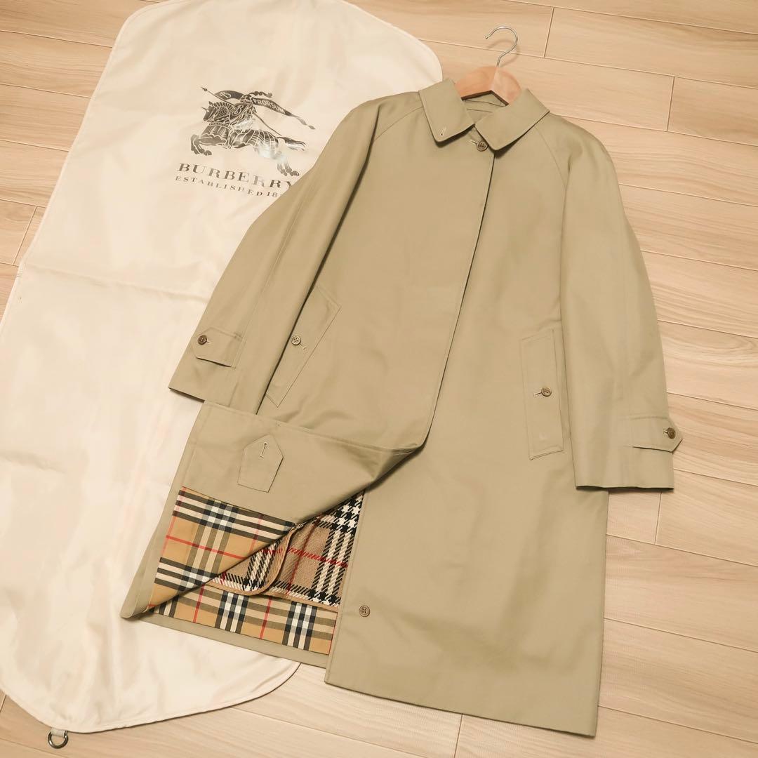 貴重 ヴィンテージ バーバリー ステンカラーコート ライナー付きBURBERRY