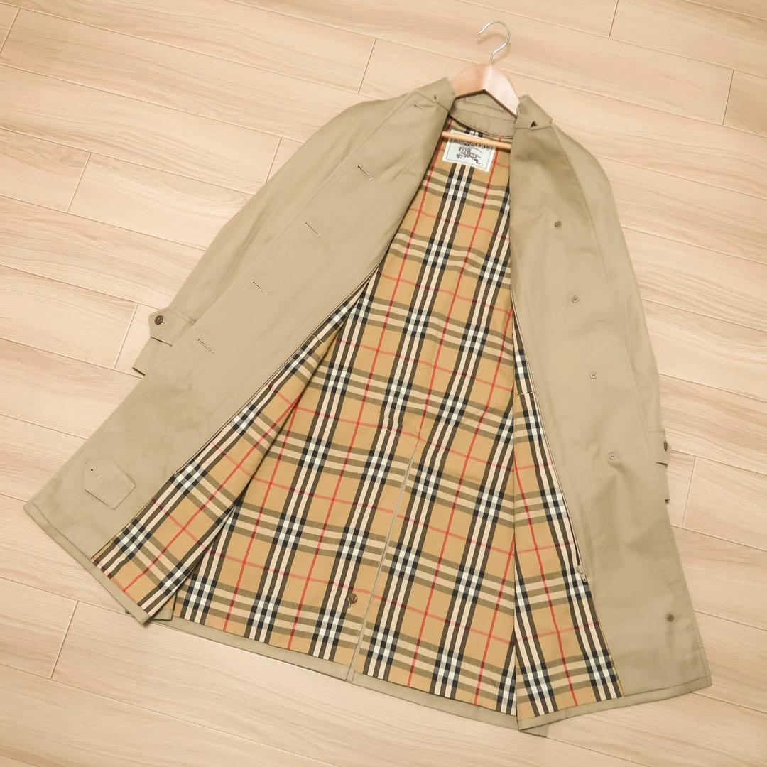 貴重 ヴィンテージ バーバリー ステンカラーコート ライナー付きBURBERRY