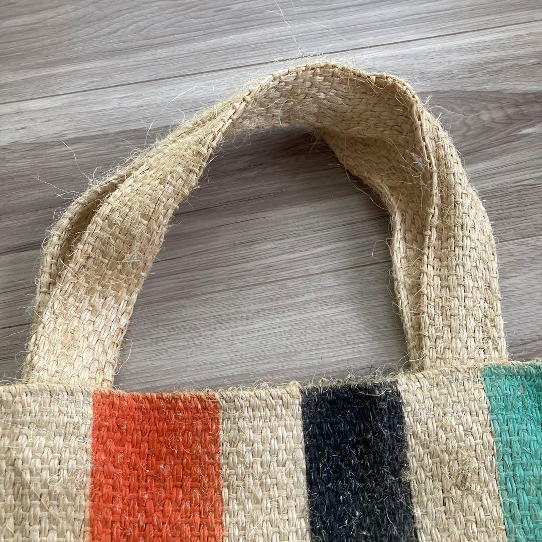 美品　MARNI✨フラワーカフェ カナパ トート　麻