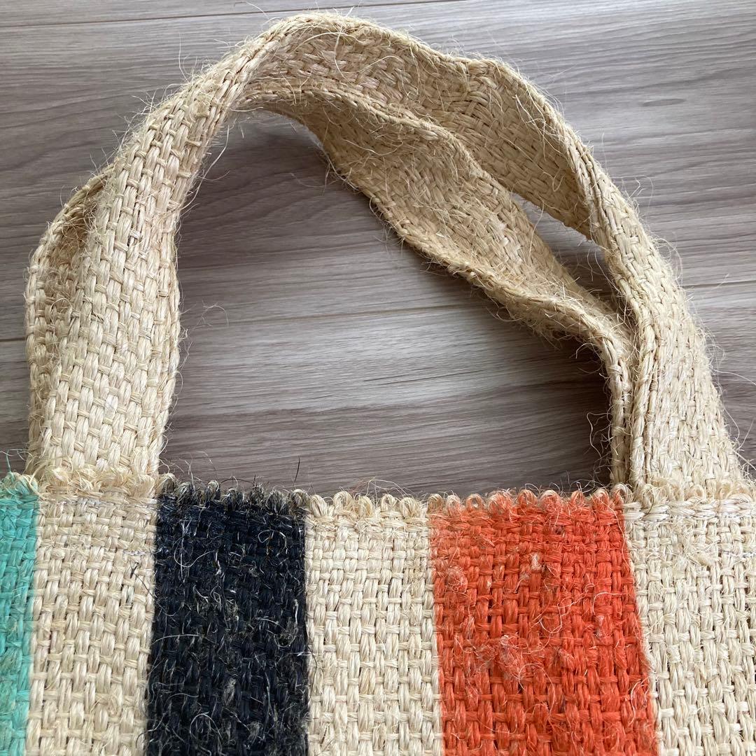 美品　MARNI✨フラワーカフェ カナパ トート　麻