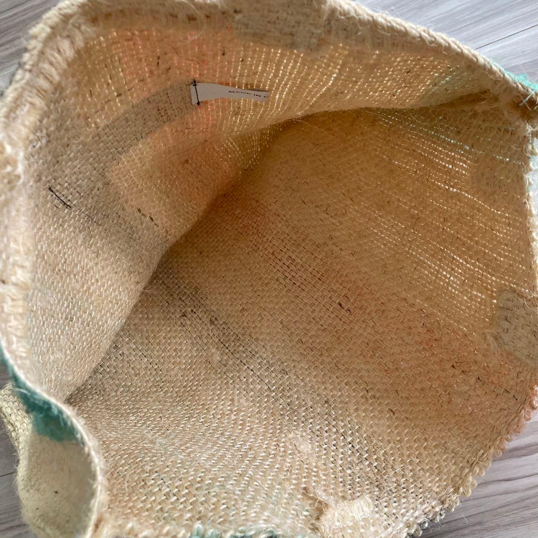 美品　MARNI✨フラワーカフェ カナパ トート　麻