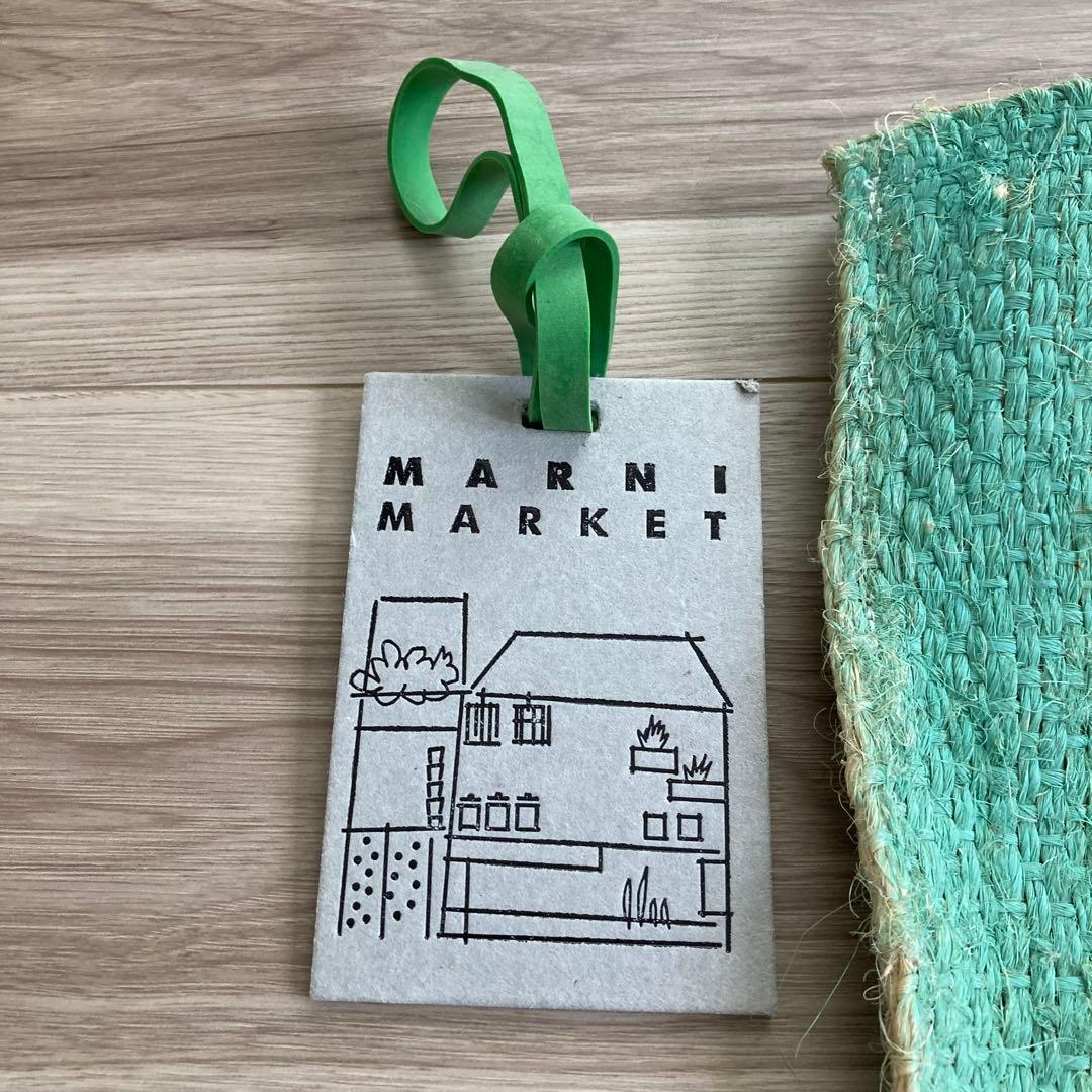 美品　MARNI✨フラワーカフェ カナパ トート　麻