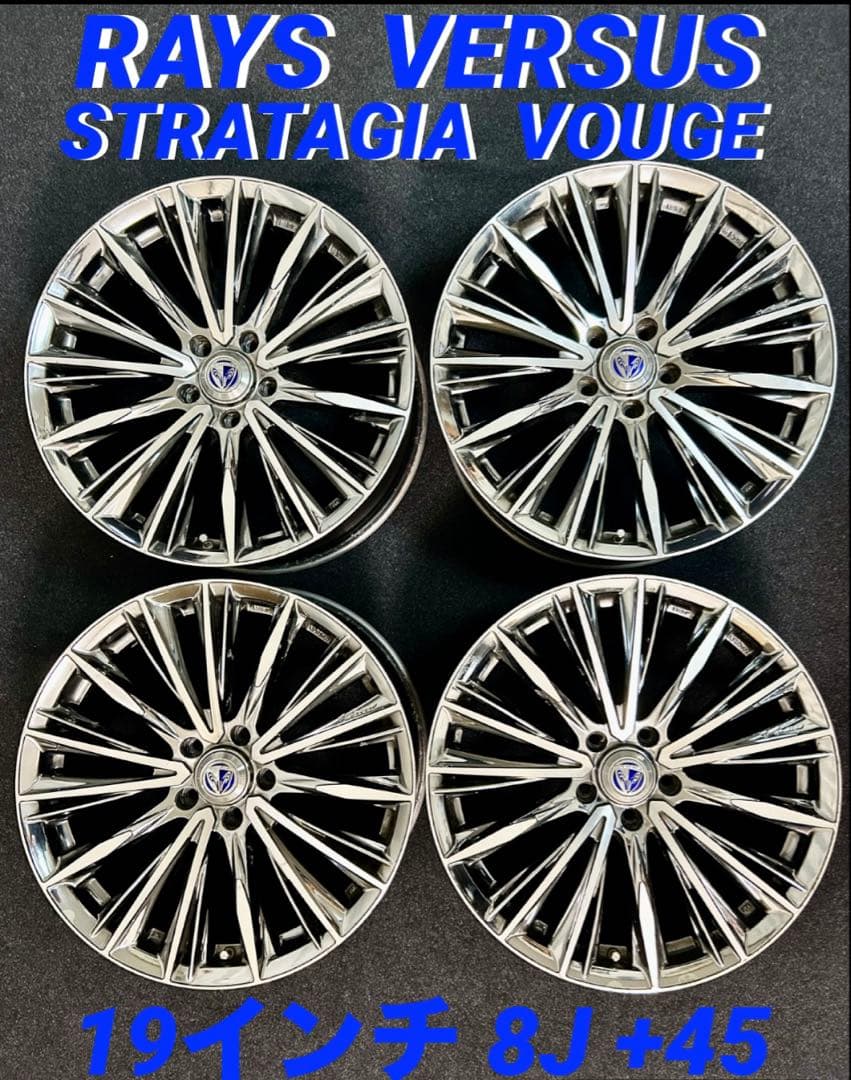 ② 19インチ RAYS VERSUS VOUGE レイズ ベルサス ヴォウジェ