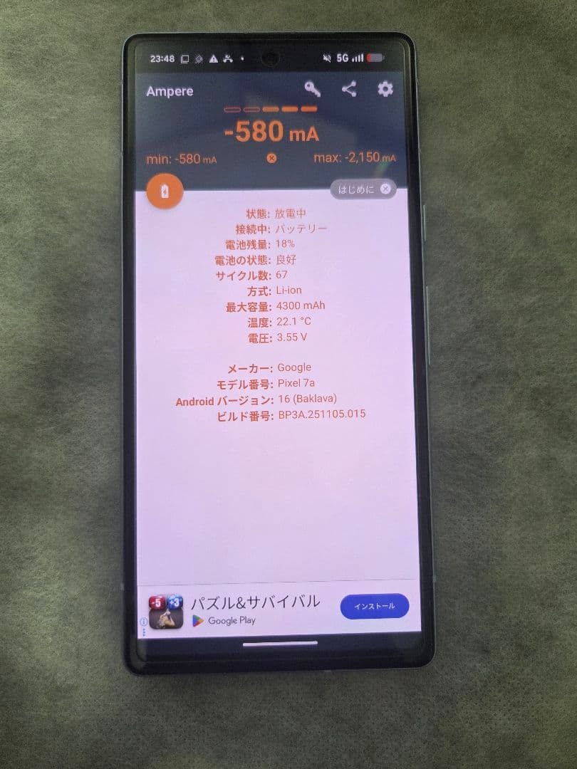 Pixel 7a 中古 ケース、フィルムセット