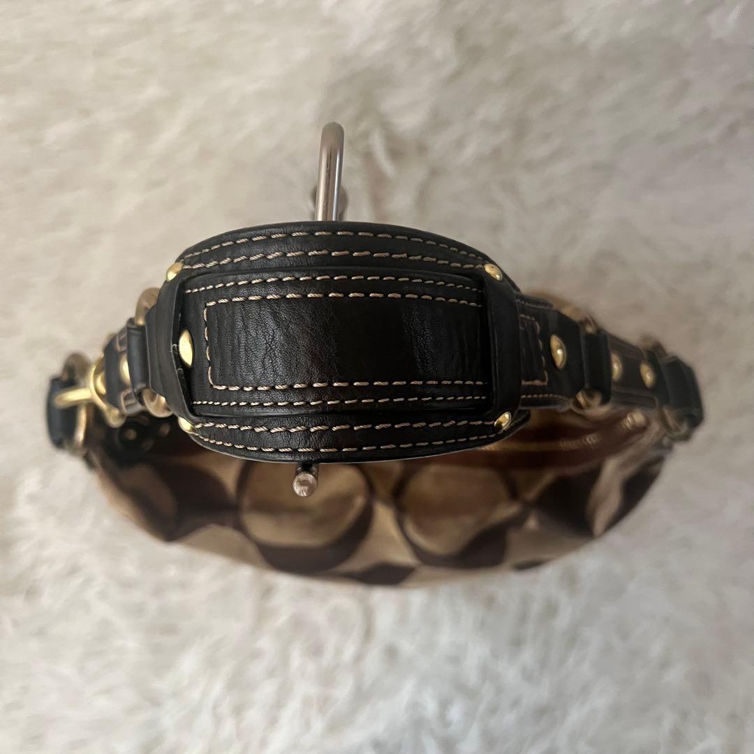 【超希少】COACH コーチ シグネチャー ターンロック ワンショルダーバッグ