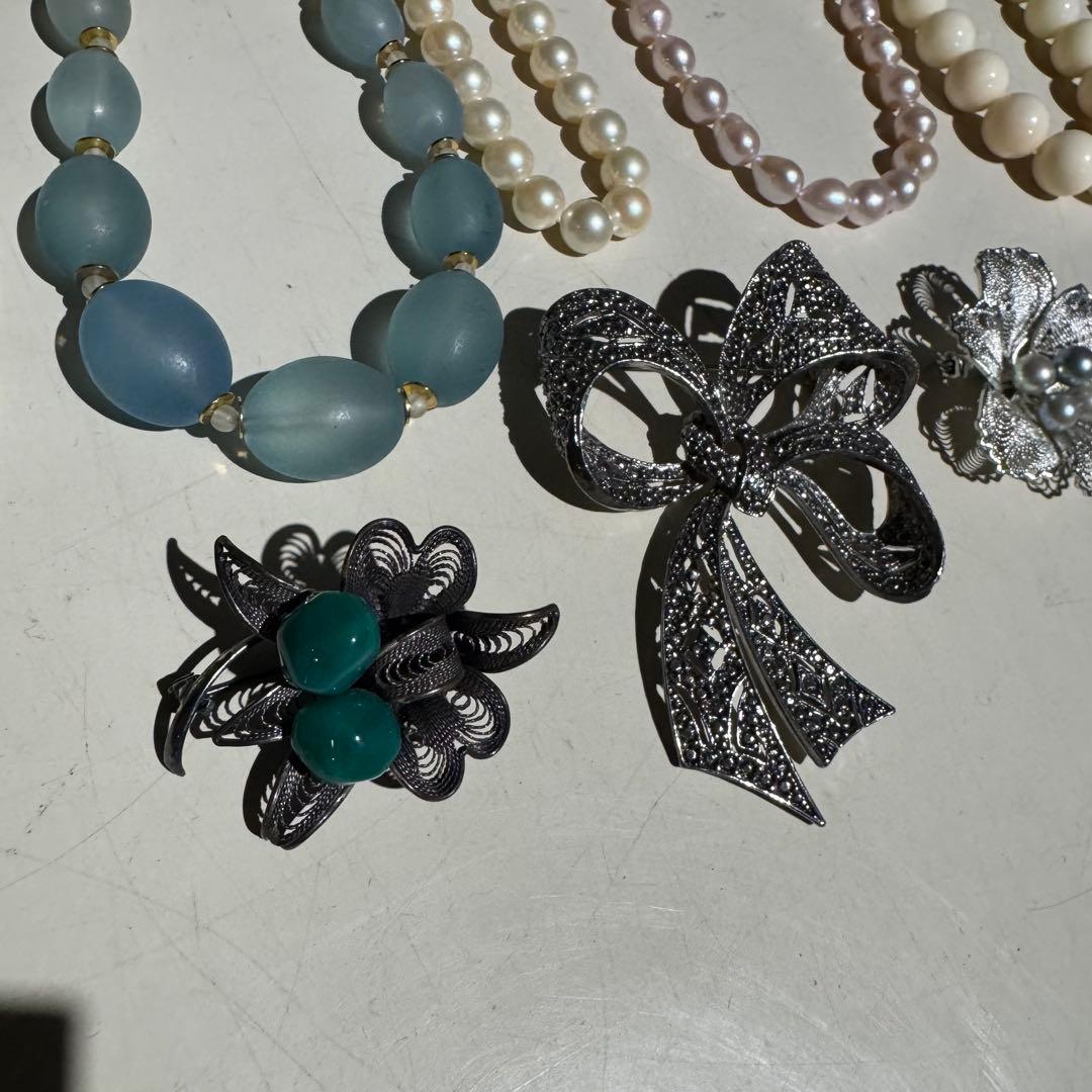 ★ アクセサリー　まとめ売り　遺品整理　生前整理 パール ネックレス ブローチ