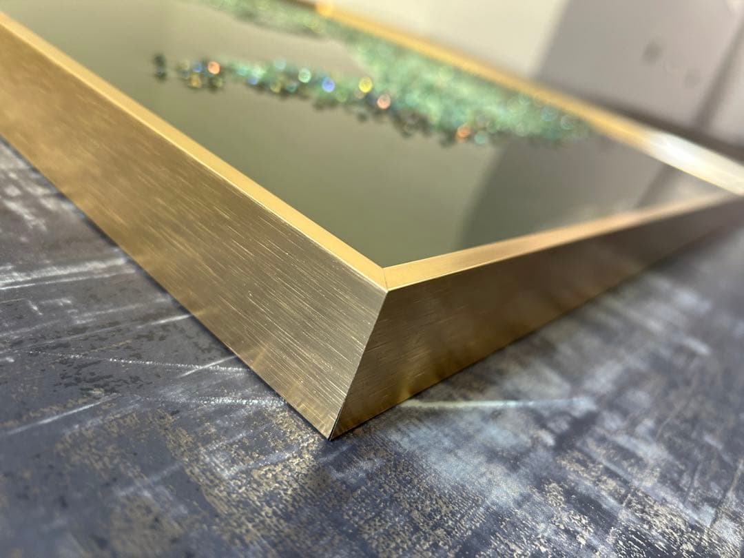 水晶パネル アートパネル 　80×80cm クリスタルピクチャー