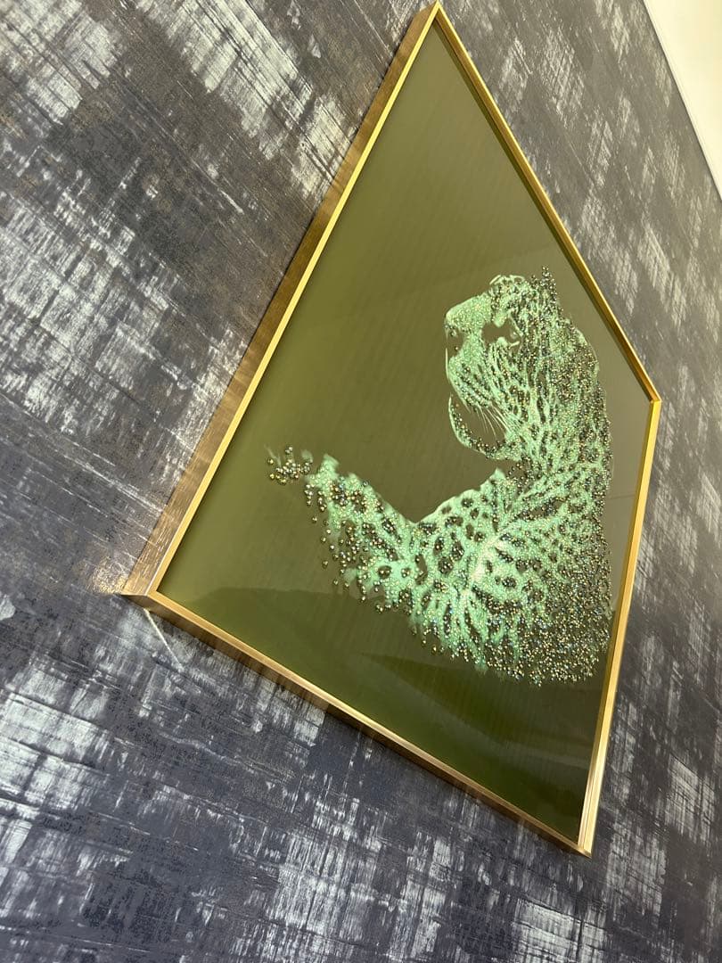 水晶パネル アートパネル 　80×80cm クリスタルピクチャー