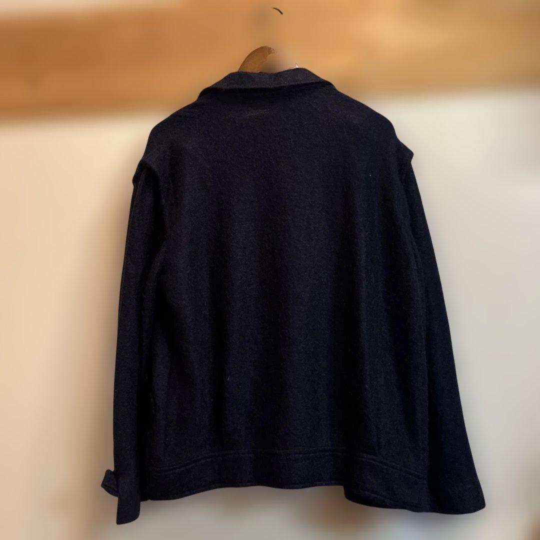 BAXER イタリア製 ネイビー ジャケット アルパカ×カシミヤ