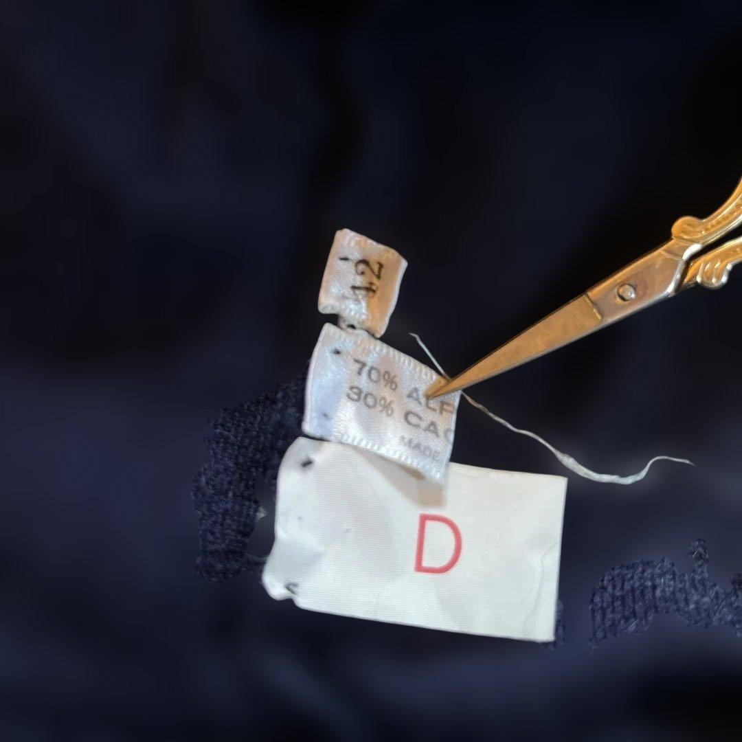 BAXER イタリア製 ネイビー ジャケット アルパカ×カシミヤ