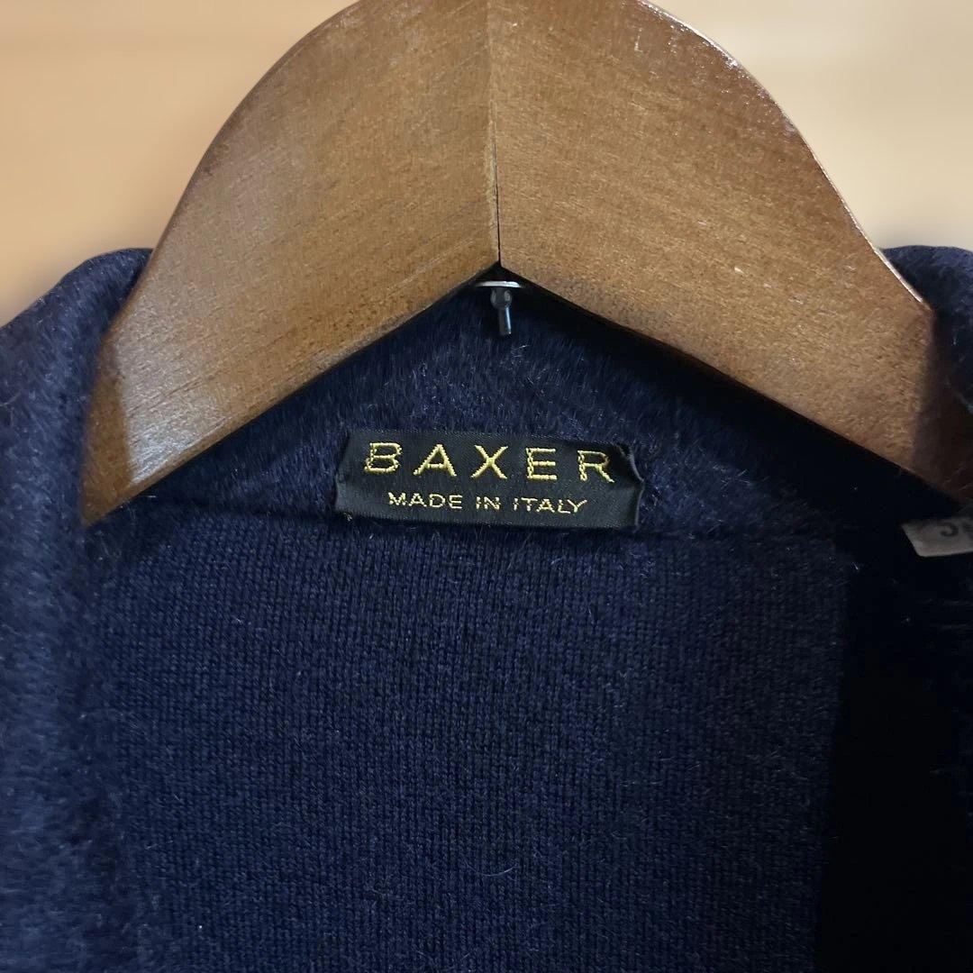 BAXER イタリア製 ネイビー ジャケット アルパカ×カシミヤ