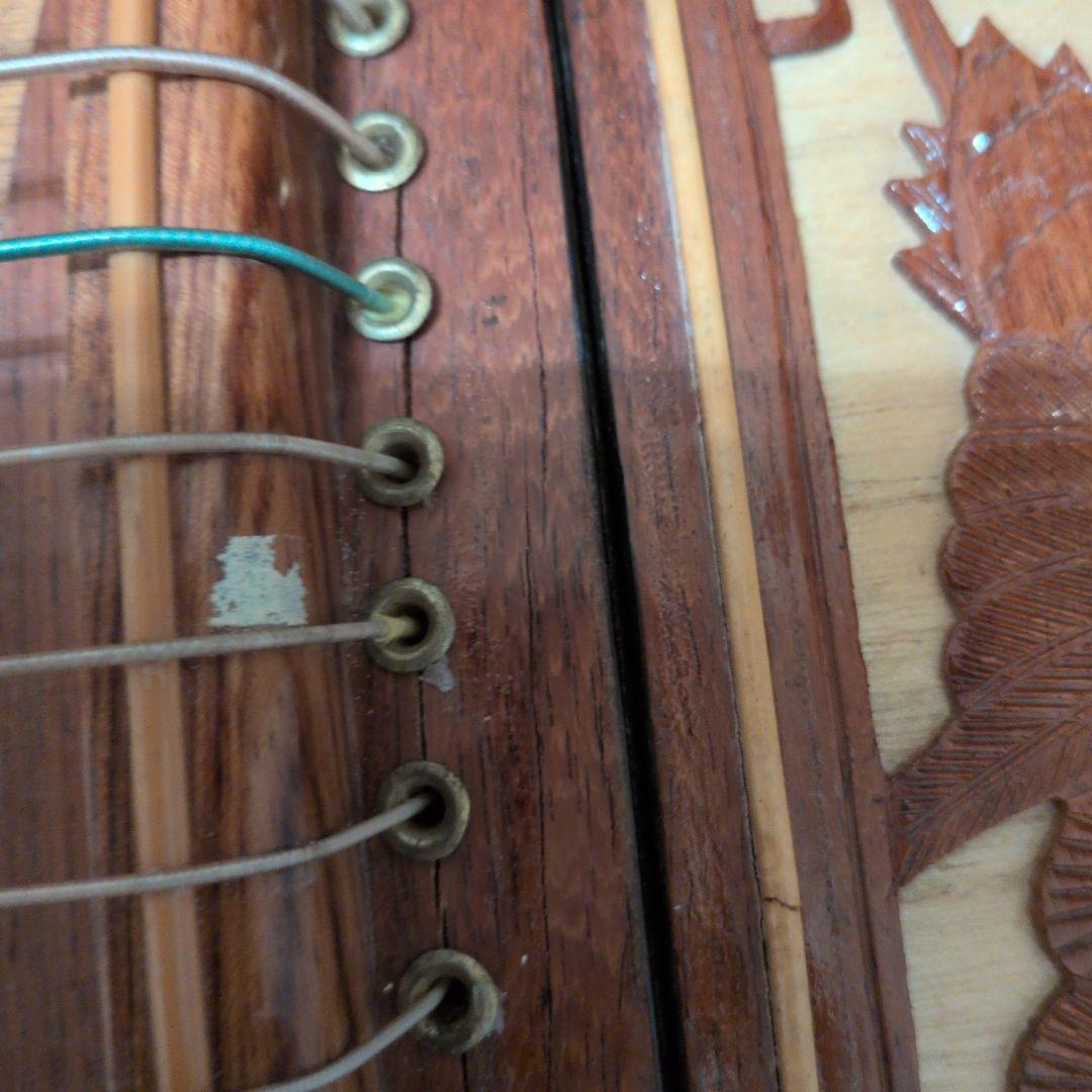 ブロッコリー　古筝　中国楽器　緑のケース付き 本体ケース爪替線譜面台付