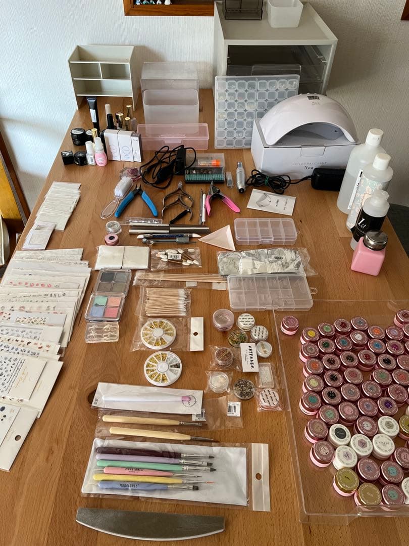 ネイルアート用品セット LEDライト付き