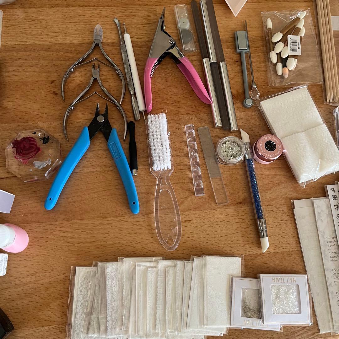 ネイルアート用品セット LEDライト付き