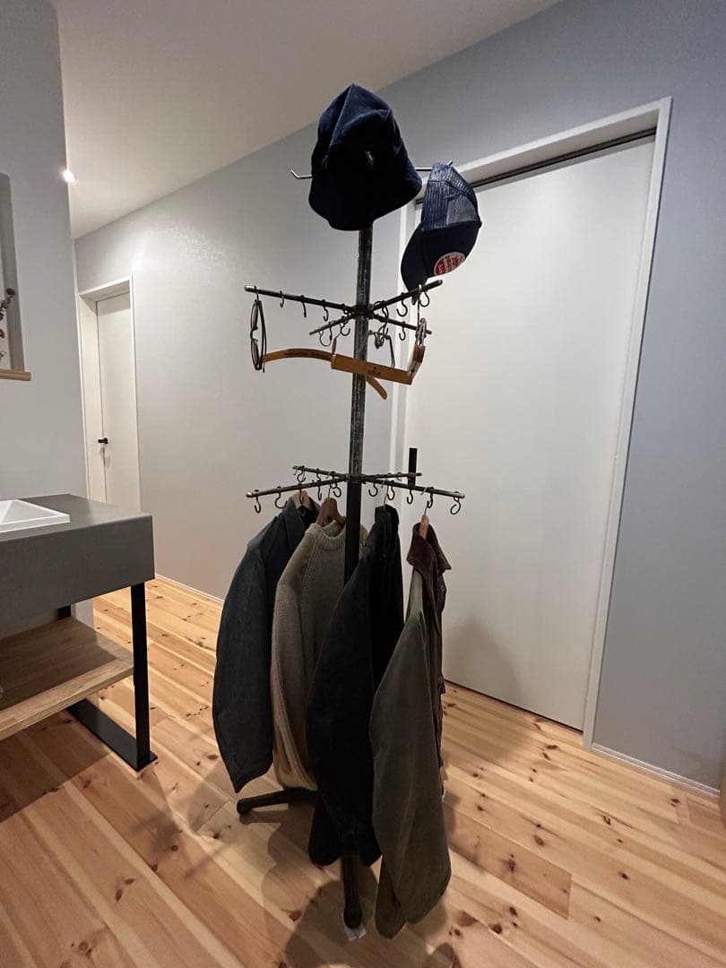 お値下げ早い者勝ち！ビンテージ　アイアンハンガーラック　インダストリアル