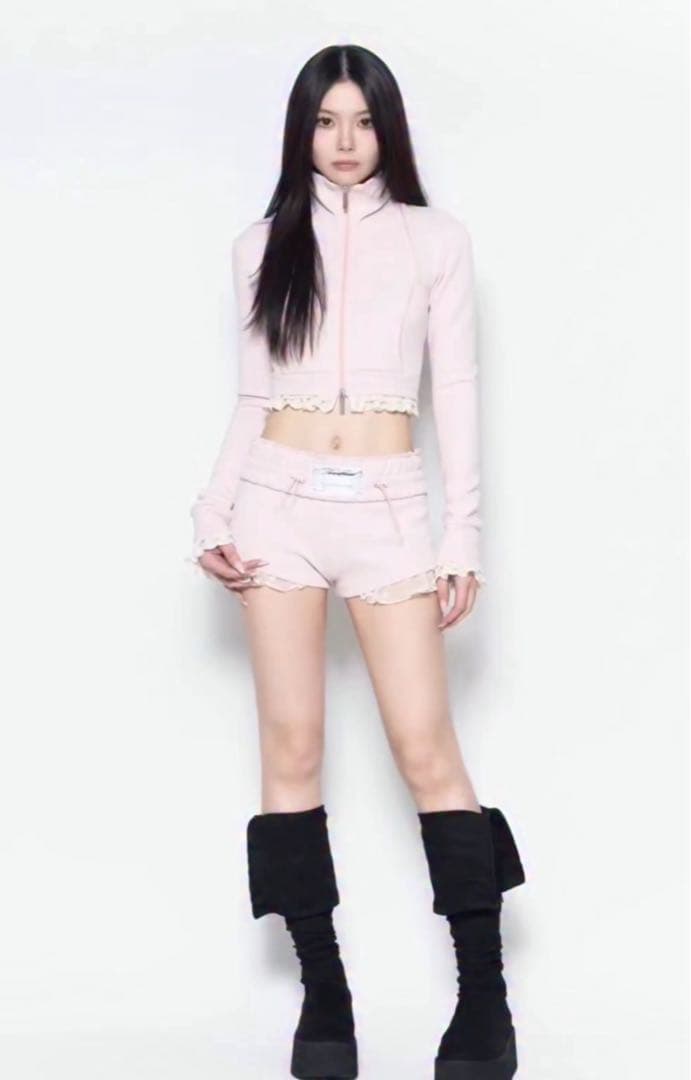 パンツ S jersey shorts lace (pink)