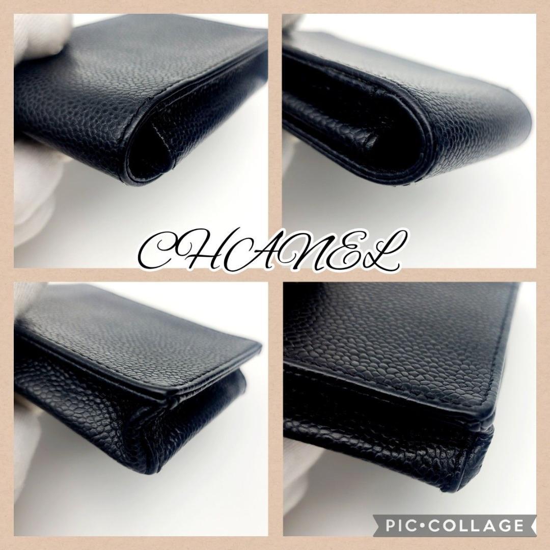 美品 シャネル キャビアスキン タバコケース　シガレット ココマーク シール