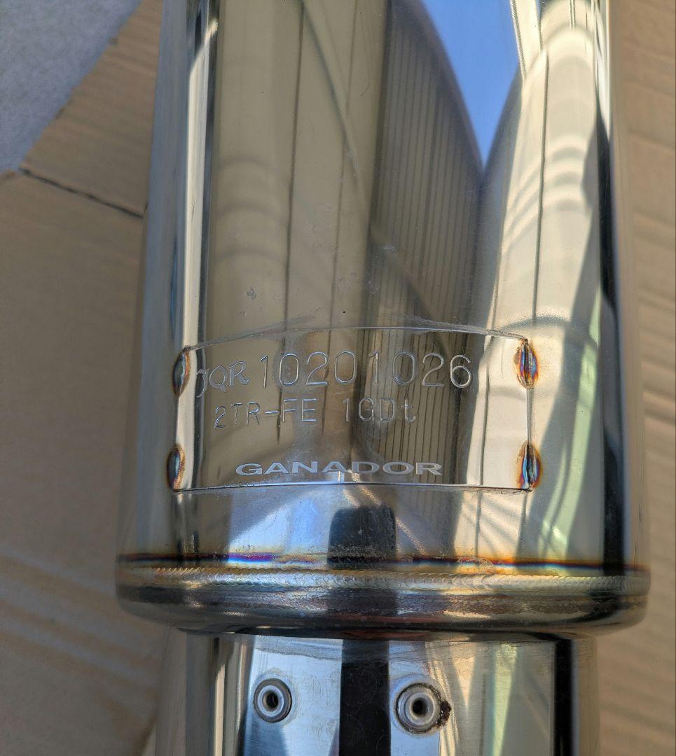 トヨタ　ランドクルーザープラド　150後期　ガナドール　マフラー　シングル