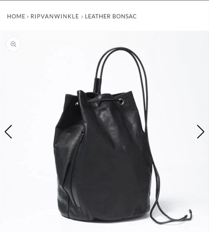 RIPVANWINKLE バッグ レザー ボンサック型 サコッシュ