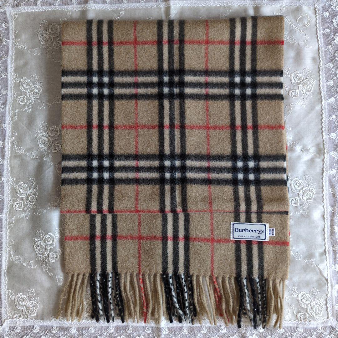 Burberrys カシミヤ チェックマフラー