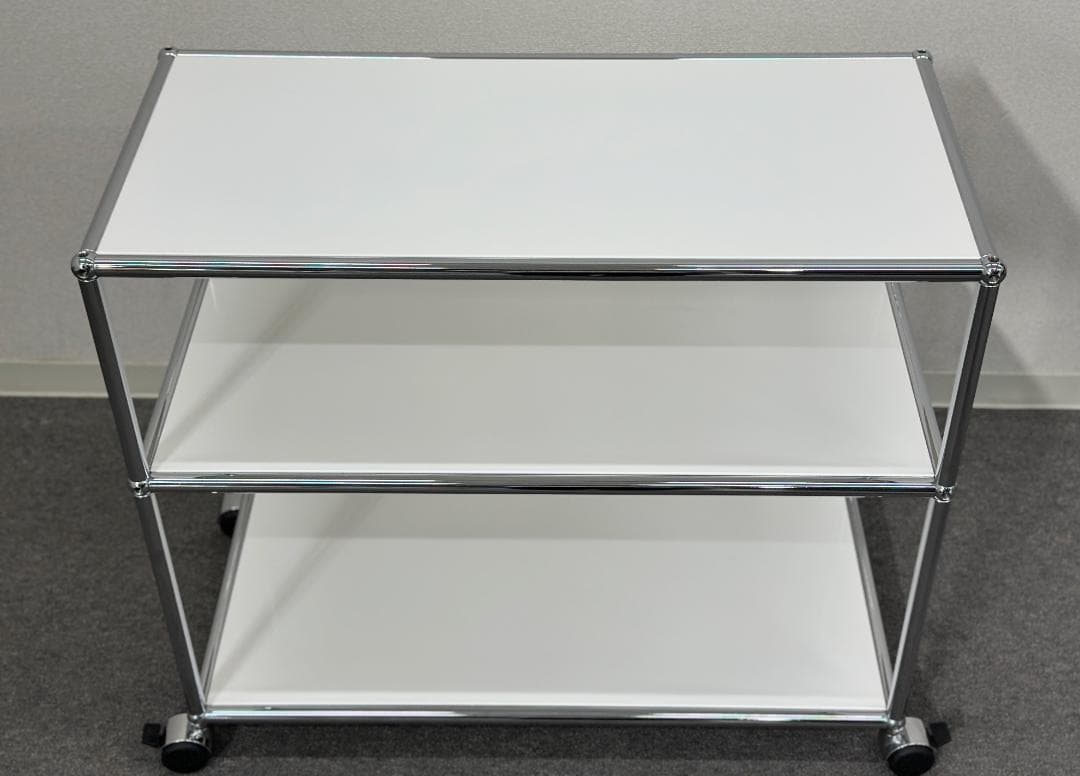 ■USM/ハラーシステム■ワゴン　ストッパー付き　トローリー　シェルフ　テーブル