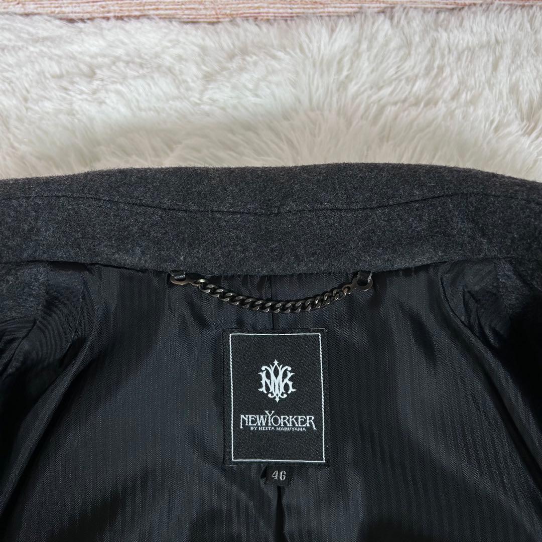 【美品】NEW YORKER ケイタマルヤマ ピーコート メルトンウール 46R