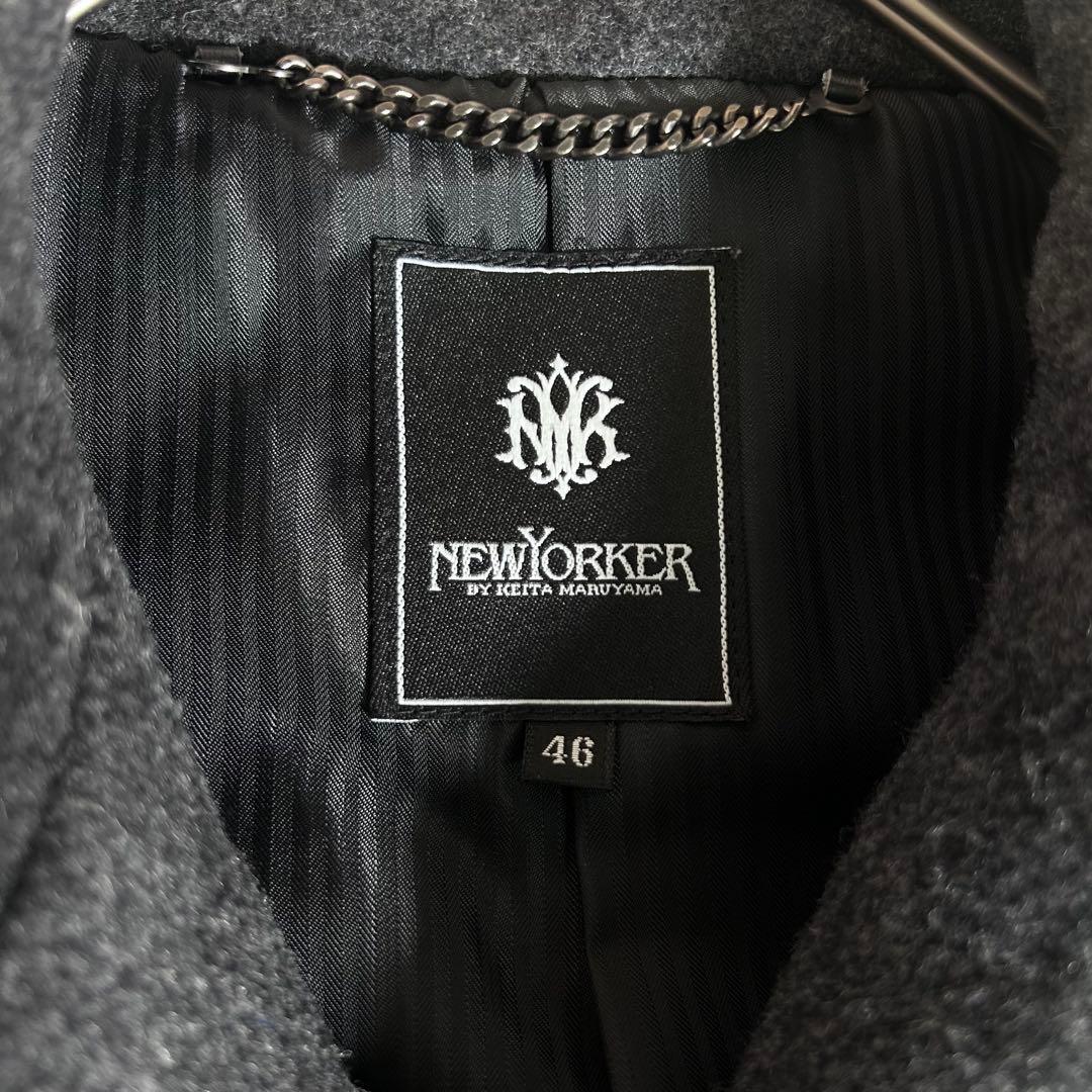 【美品】NEW YORKER ケイタマルヤマ ピーコート メルトンウール 46R