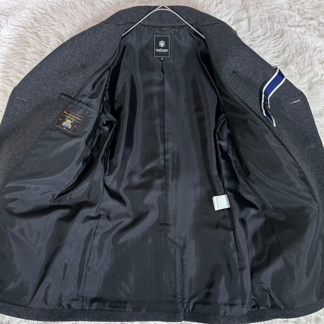 【美品】NEW YORKER ケイタマルヤマ ピーコート メルトンウール 46R