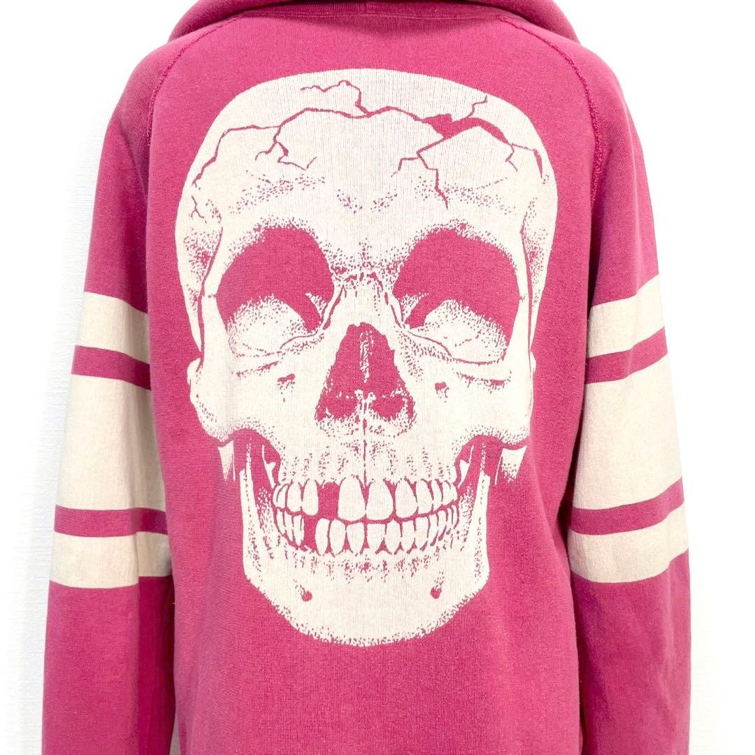 y2k❤️00s HYSTERIC GLAMOUR スカル デカロゴジップパーカー