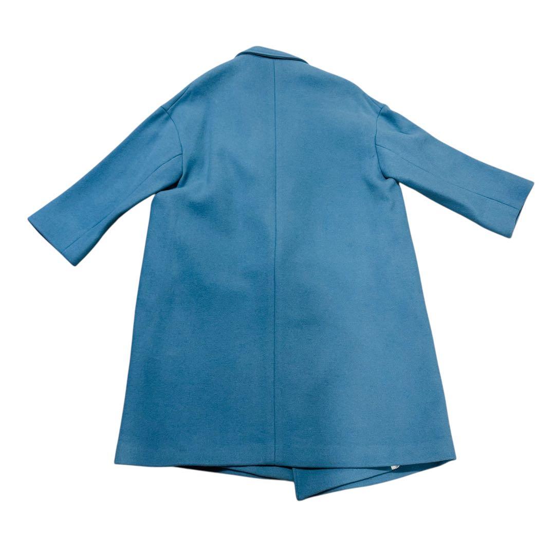 定価46,200円ADAM ET ROPE ダブルメルトンコート ブルー 未使用