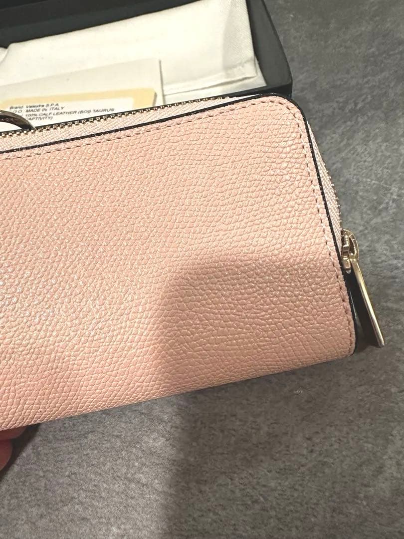 Valextra カーフレザーキーケース ピンク★美品