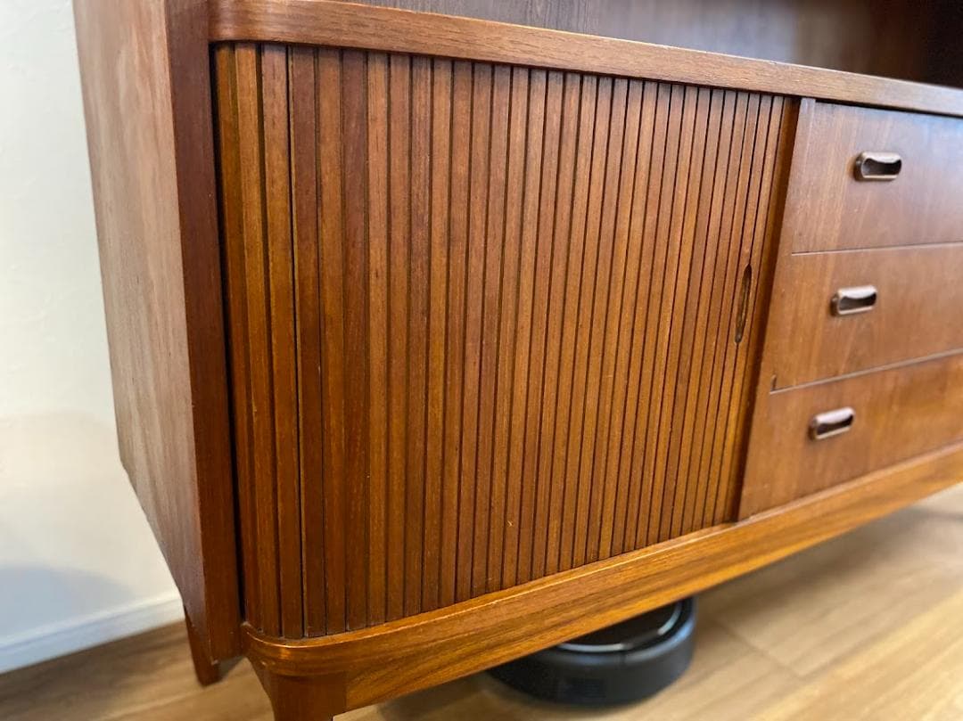 最終値下1960sデンマーク チーク カップボード サイドボード キャビネット