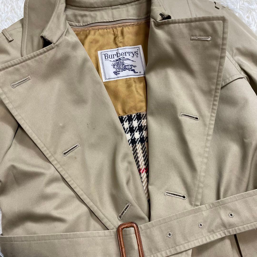 バーバリー　トレンチコート　白タグ バーバリーズ ノバチェック マキシ丈