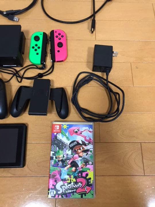 Switch本体、スプラトゥーン2ソフト、プロコン純正品